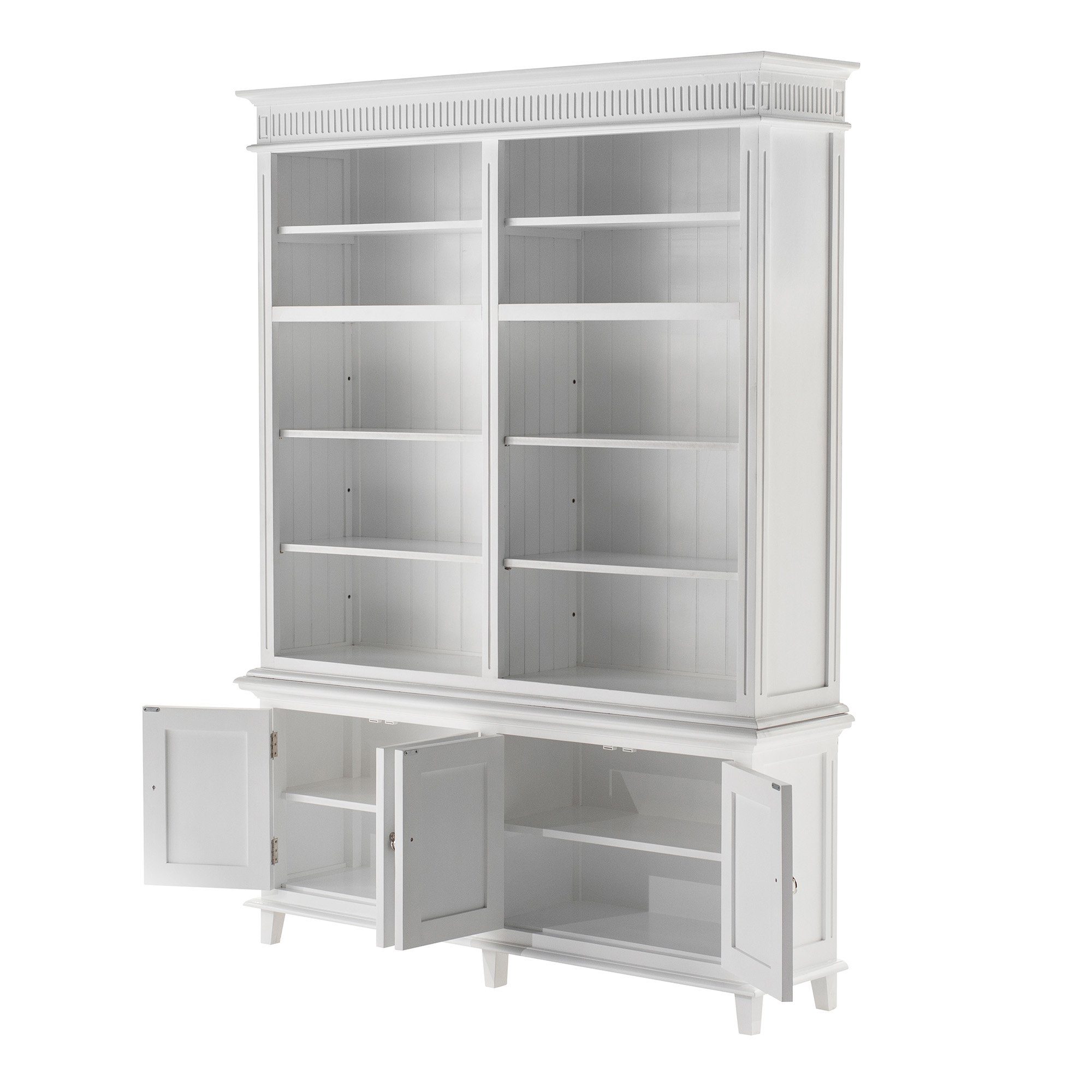 Novasolo Küchenbuffet Skansen Verstellbare Regale, Double-Bay Hutch Kabinett