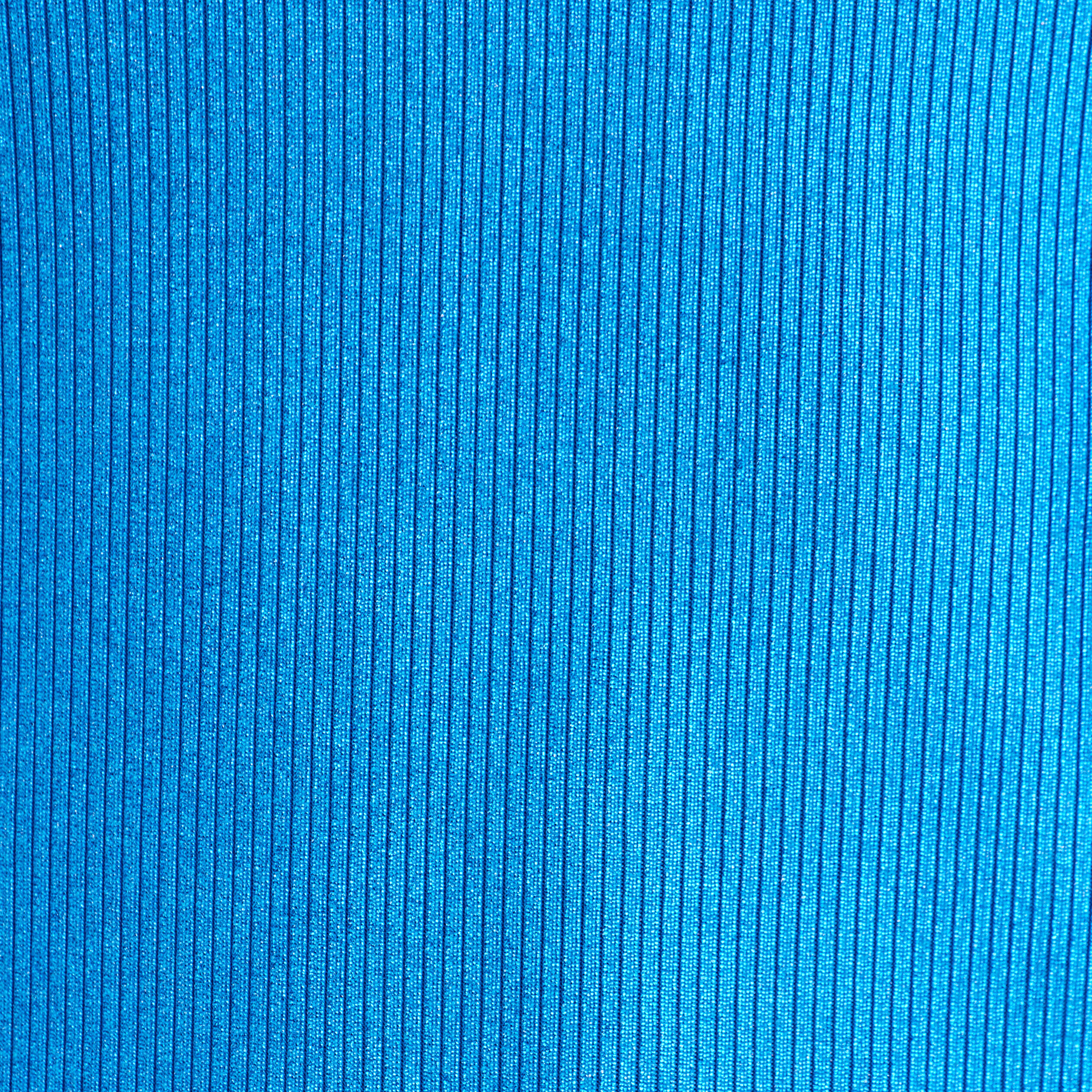 Débardeur cropped côtelé bleu femme | Cache Cache