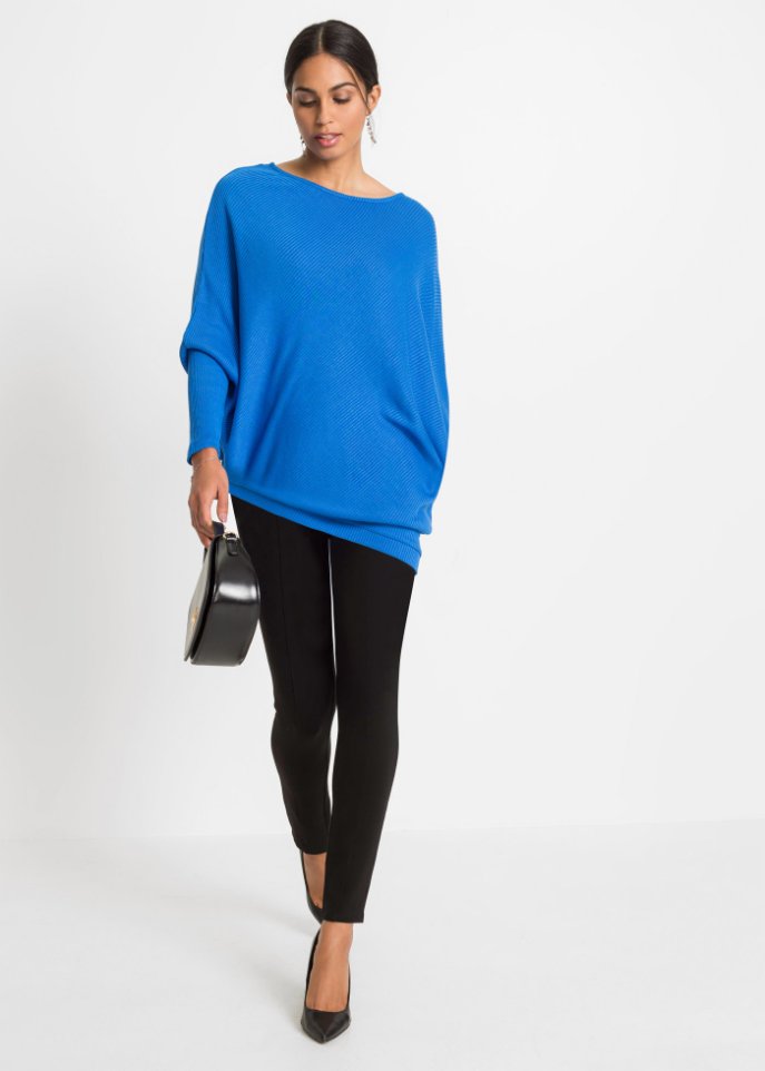 Oversize-Pullover mit asymmetrischem Saum