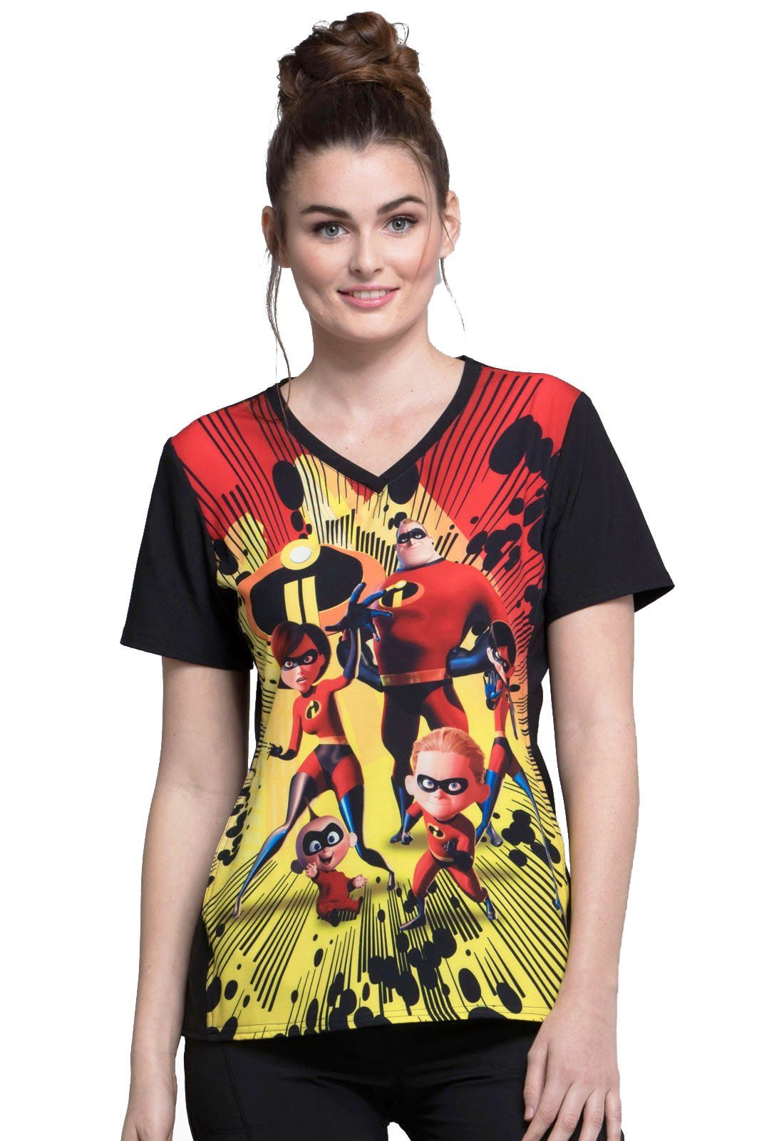 Cherokee Funktionsbluse Bunt bedruckter  Damen Kasack 