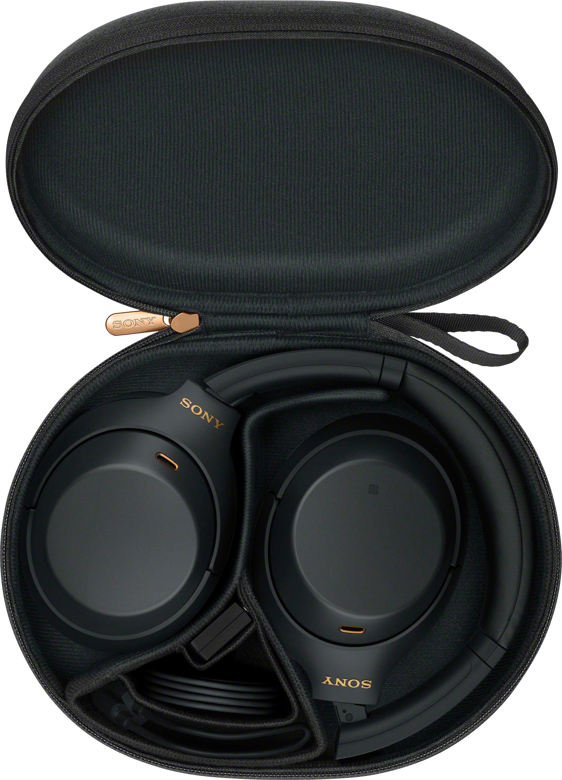 Sony WH-1000XM4 kabelloser Over-Ear-Kopfhörer (Noise-Cancelling, One-Touch Verbindung via NFC, Bluetooth, NFC, Touch Sensor, Schnellladefunktion)