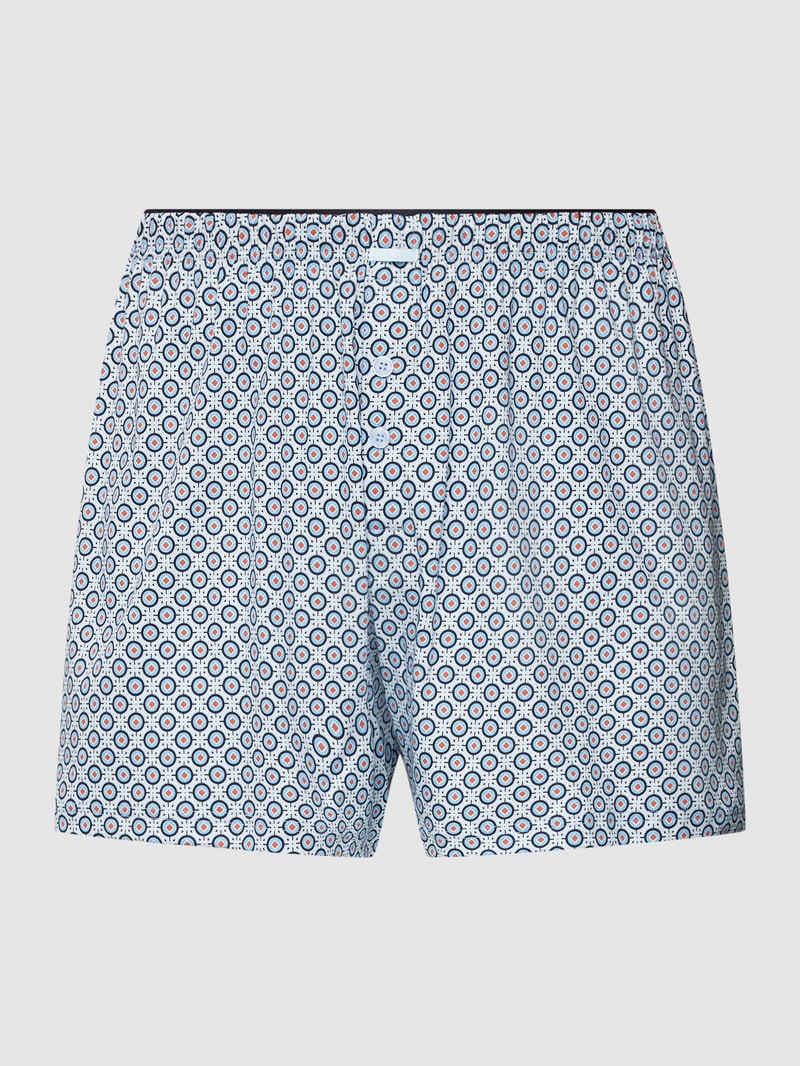 Boxershorts mit Allover-Muster in hellblau
