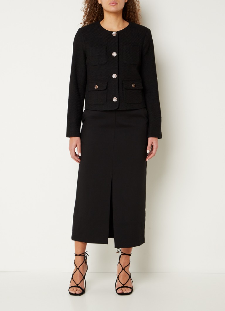 Phase Eight Ripley tweed jacket with patch pockets