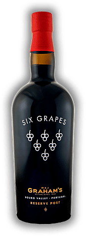 Graham's Six Grapes Reserve Port Graham's Six Grapes Reserve Port Six Grapes steht für sechs besondere Trauben aus dem Douro Tal und wird von vielen Kennern sehr geschätzt. 0,75	 Liter - Vol 20%