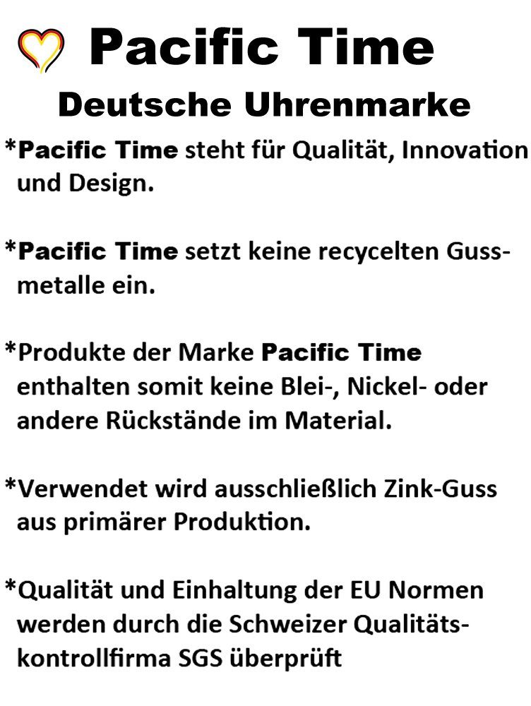 Pacific Time Krankenpflegeuhr Damen Schwesternuhr mit Anstecknadel, Gratis Versand