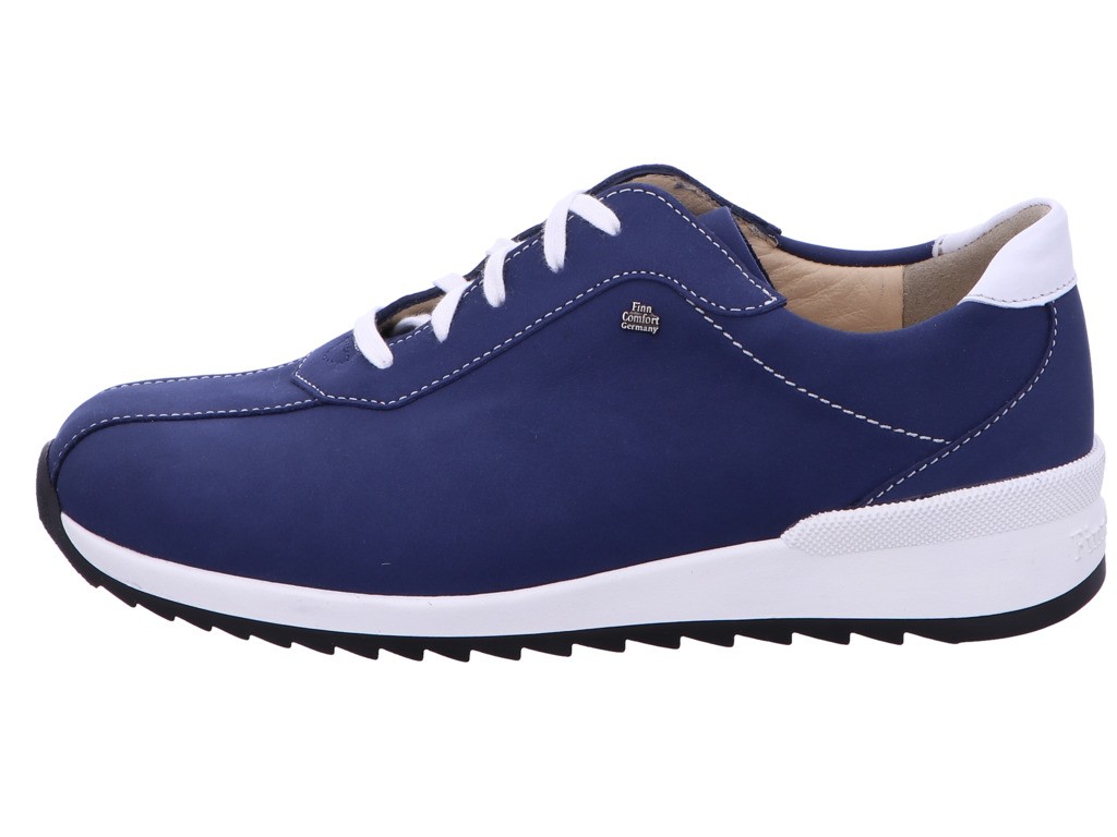 FINN COMFORT Komfort Schnürer blau Sarnia demin