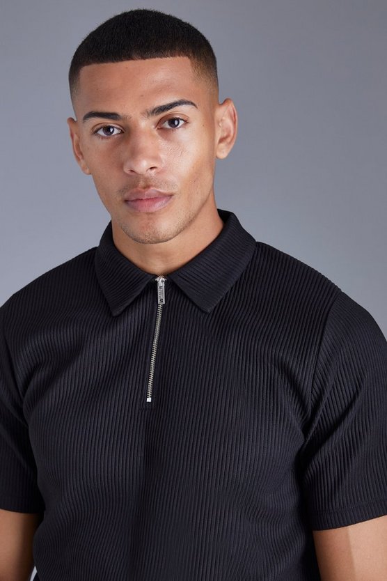 Poloshirt mit Reißverschluss