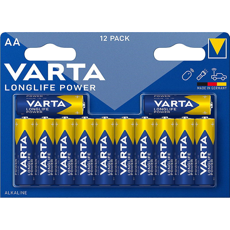 Varta Batteri AA 12-pk, Power Varta