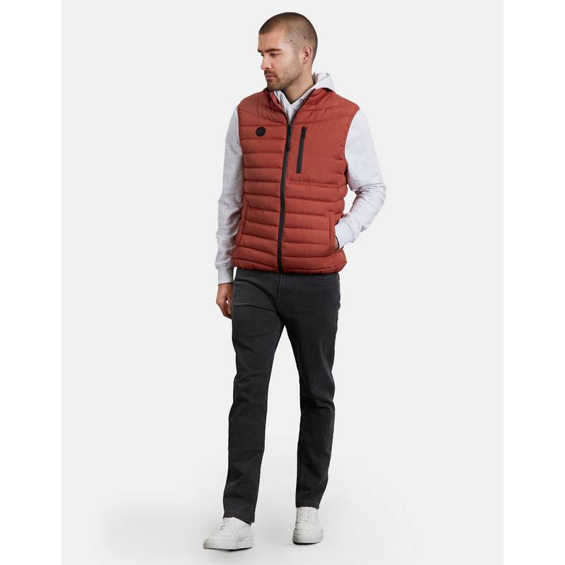 Threadbare THB Jacket Gilet Hunnigan Steppweste Herren