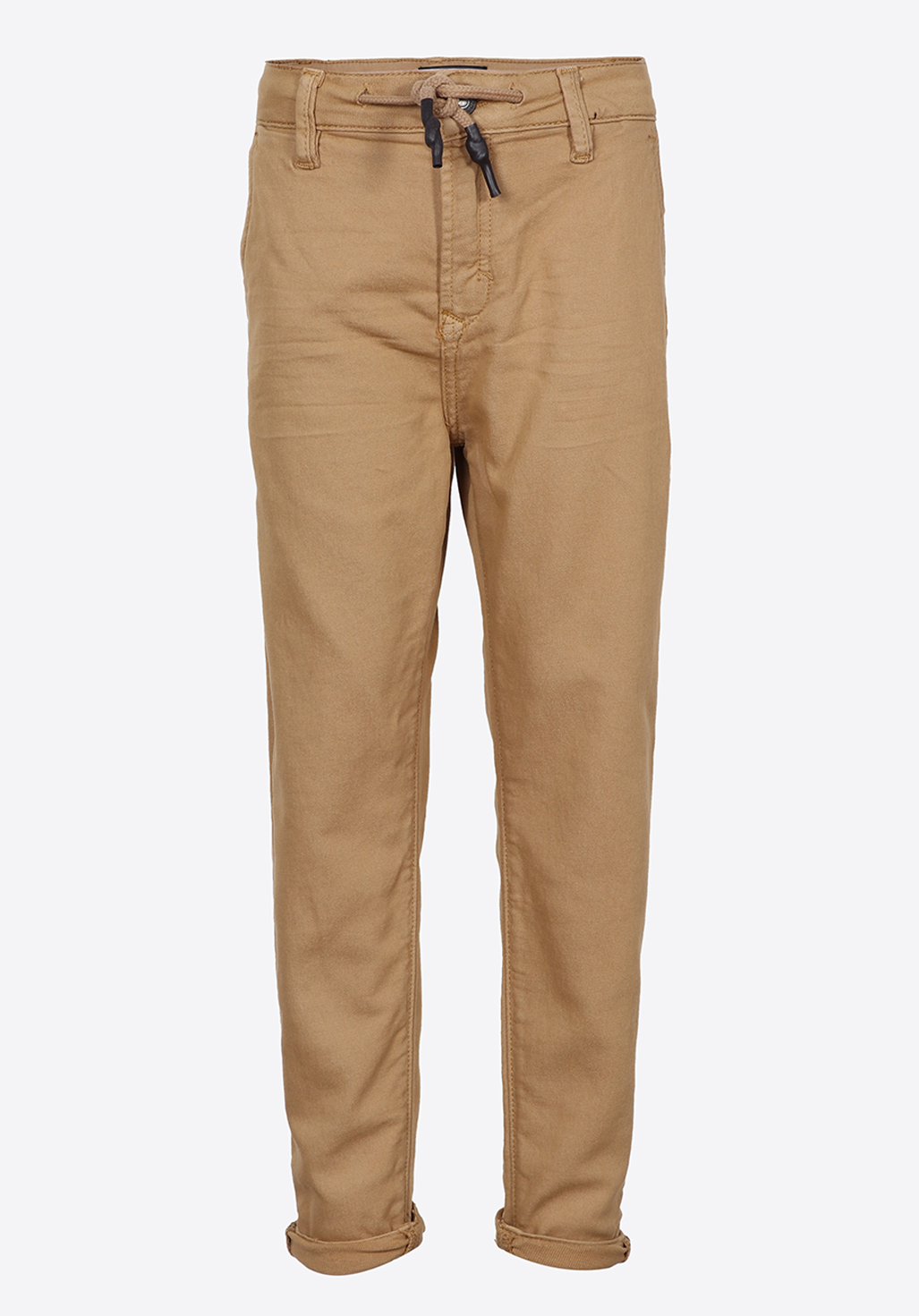 TIWIX  Pantalon relaxed cropped marron garçon