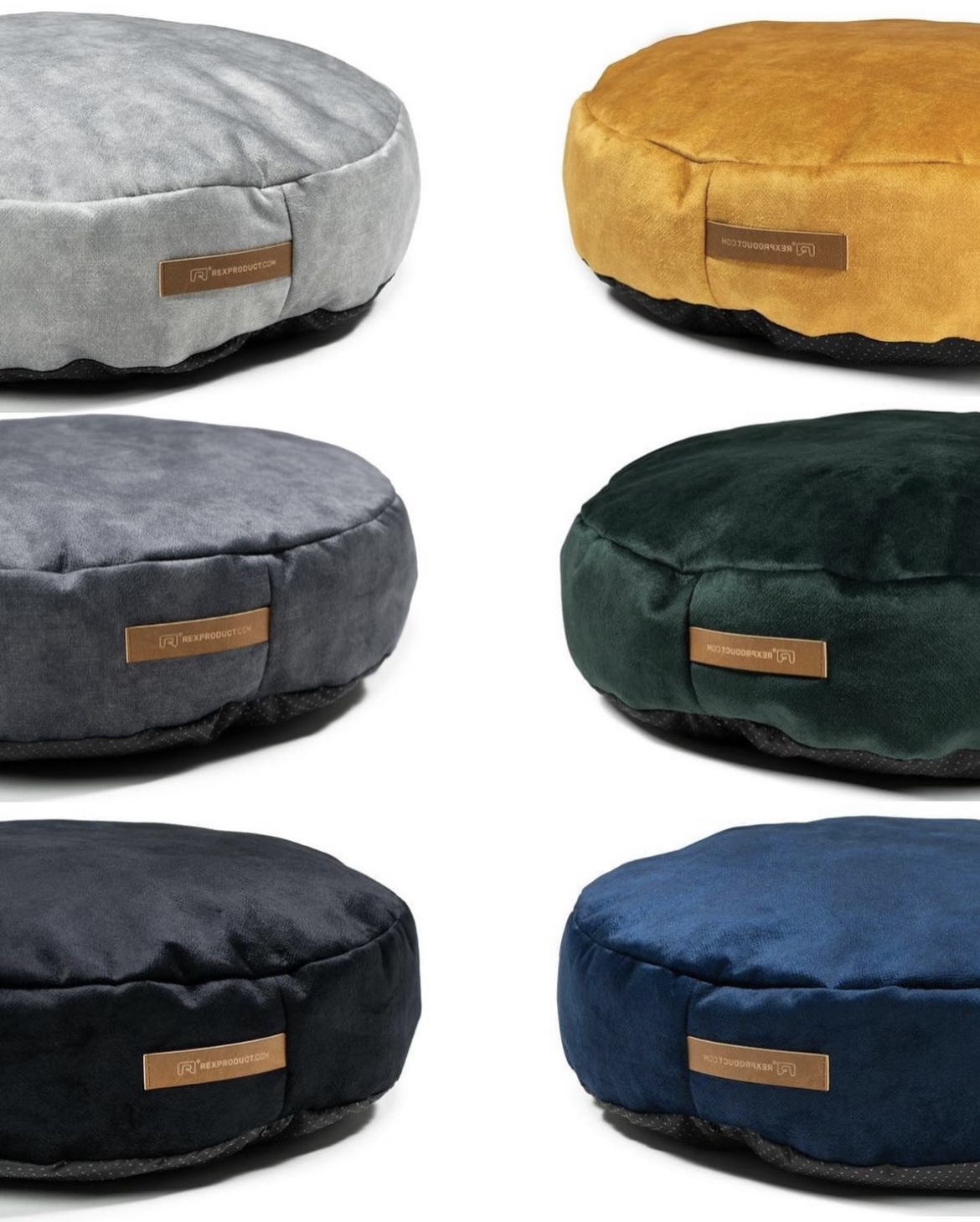 Rexproduct Hundebetten Rexproduct Coco bequemes Kissen dunkelgrau S