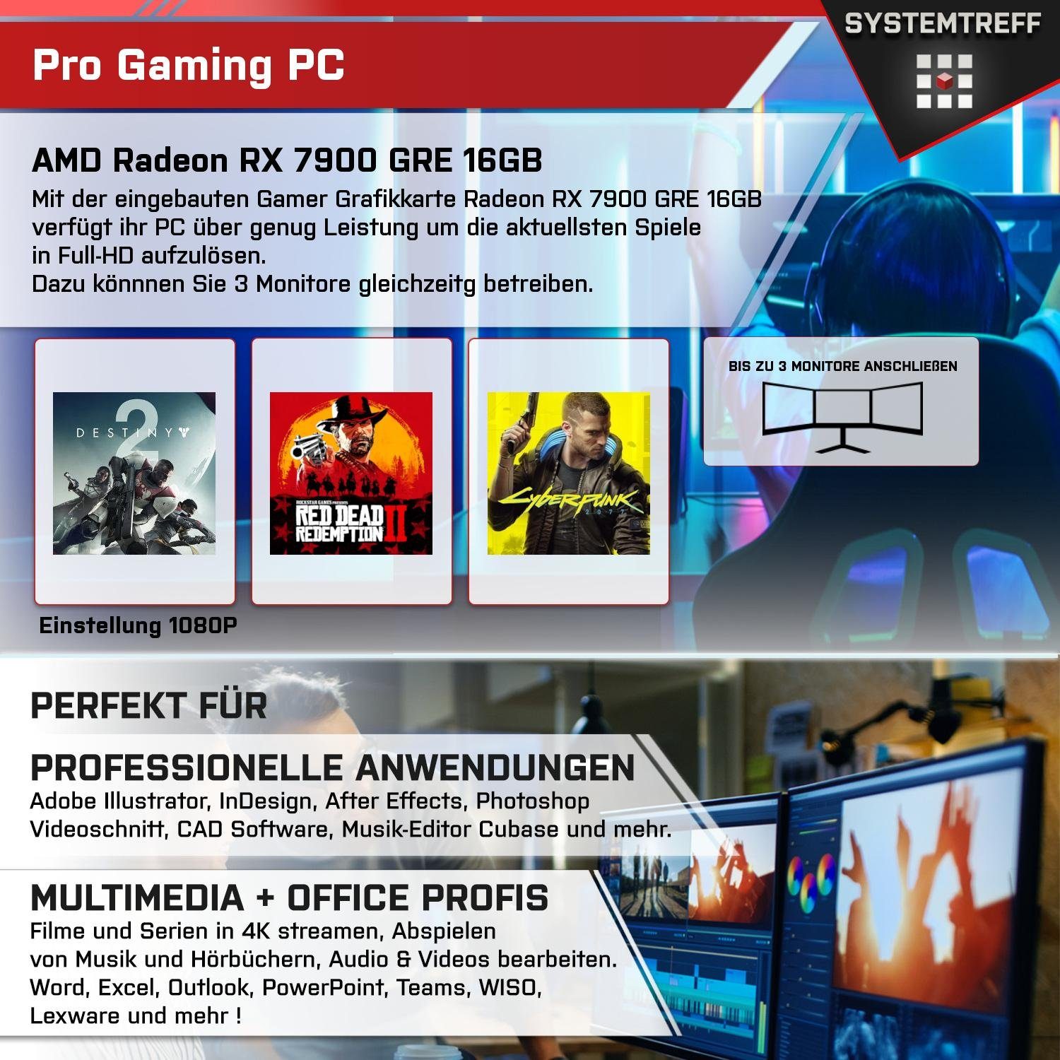 SYSTEMTREFF Gaming-PC-Komplettsystem (27