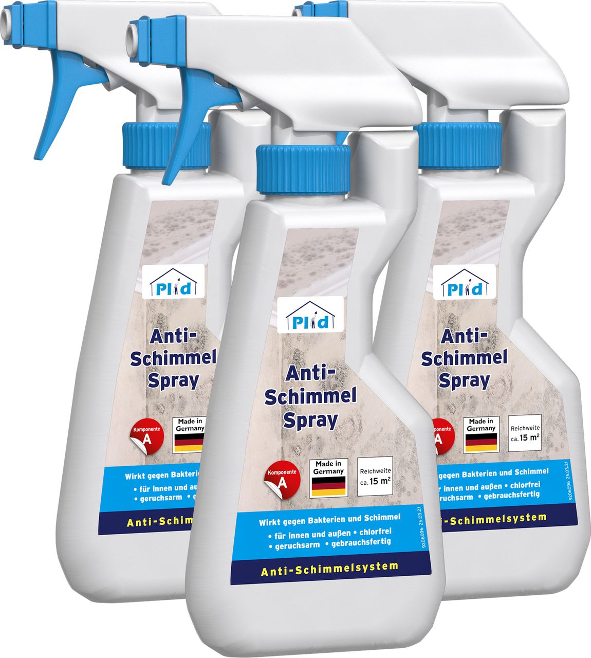 Plid Premium Anti-Schimmelspray Schimmelspray Schimmelentferner Farblos