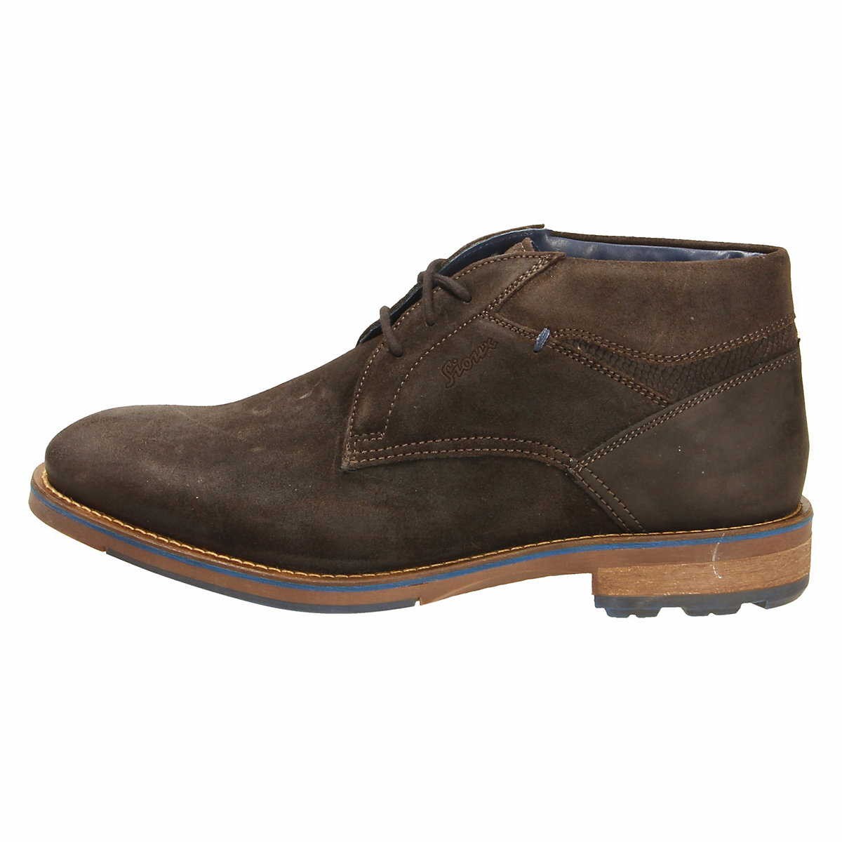 SIOUX Schnür-Stiefeletten braun