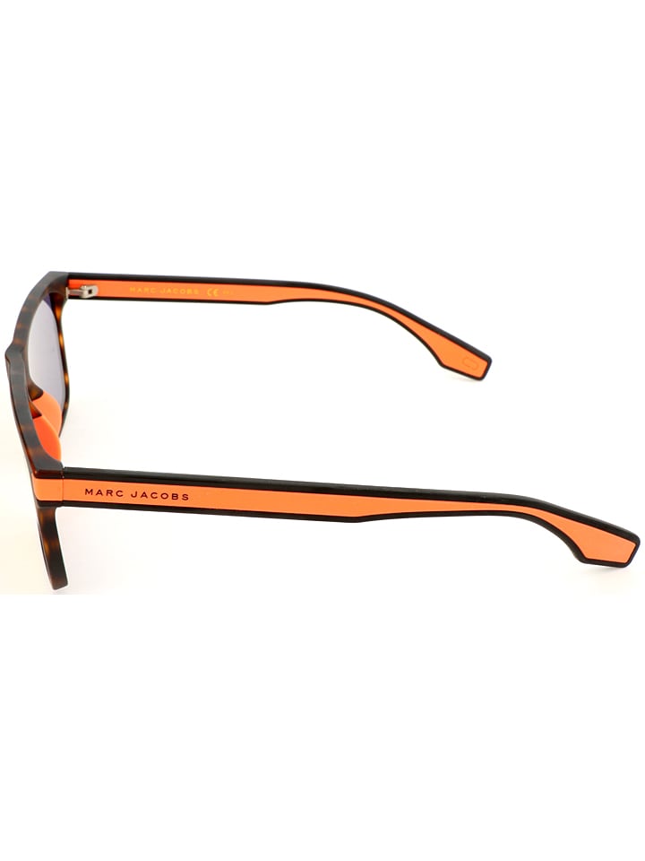 Marc Jacobs Herren-Sonnenbrille in Braun/ Orange-Gelb günstig kaufen 56