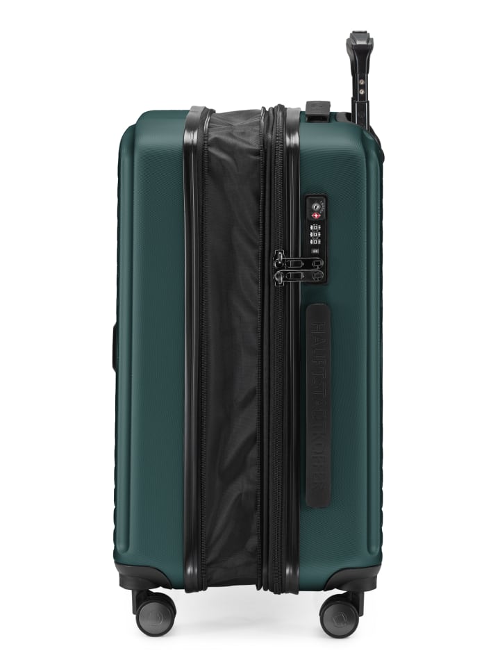 Hauptstadtkoffer Mitte - Handgepäck Bordgepäck-Trolley Koffer, TSA, in Waldgrün günstig kaufen S