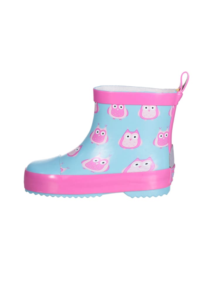 Playshoes Gummistiefel Halbschaft Eulen in Türkis günstig kaufen