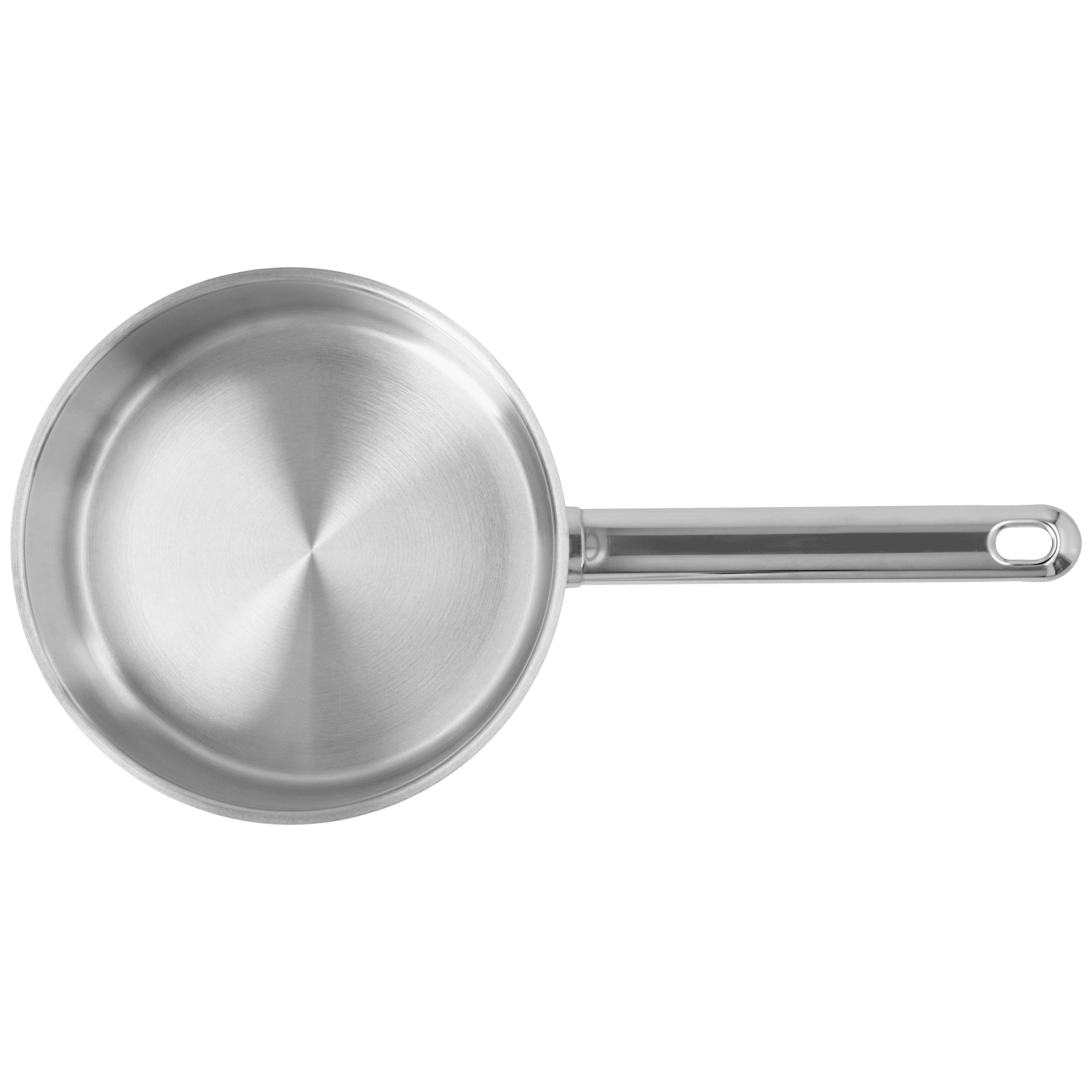 Stieltopf mit Deckel 18 cm, 18/10 Edelstahl, Silber