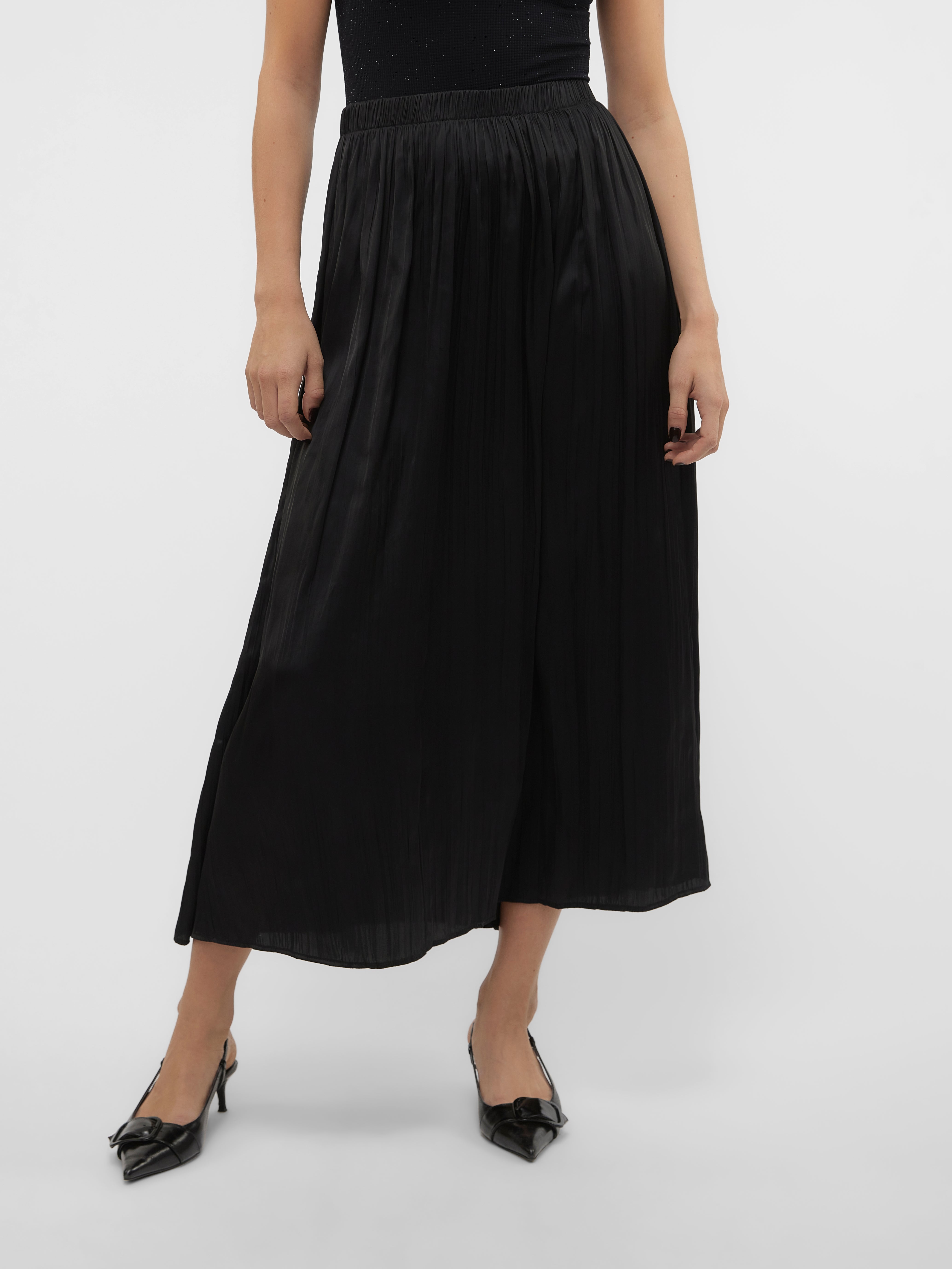 VMBETTI Hohe Taille Langer Rock