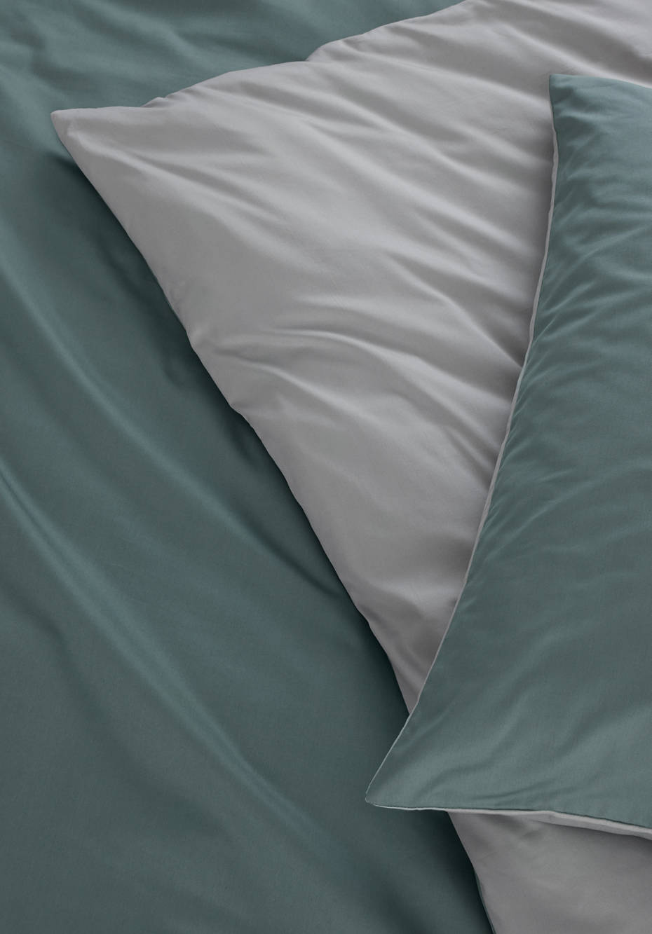 Satin Wendebettwäsche-Set aus reiner Bio-Baumwolle