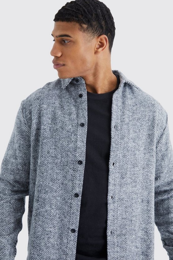 Langärmliges Jacquard-Hemd