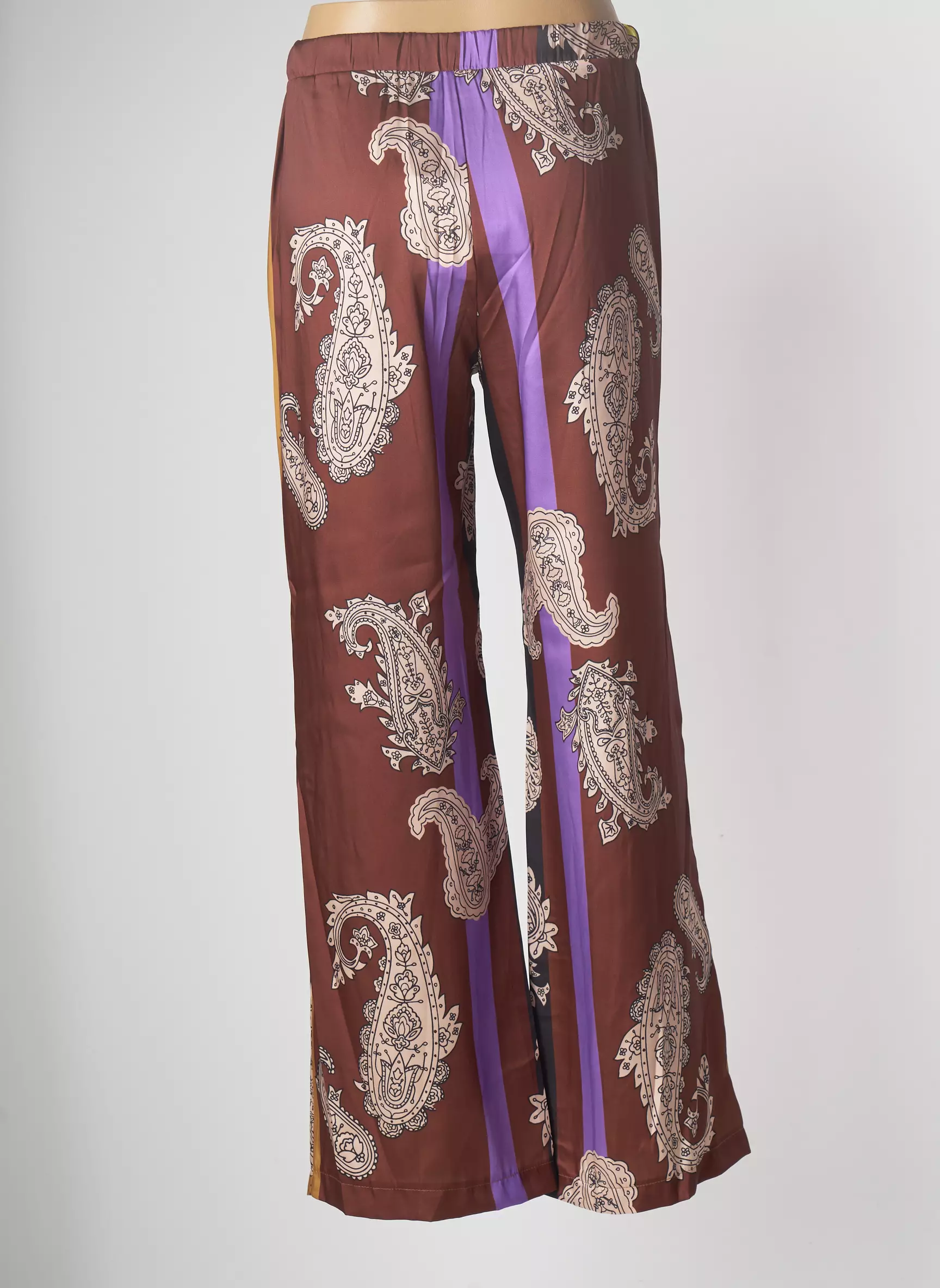 The Lulu Pantalons Droits Femme couleur marron