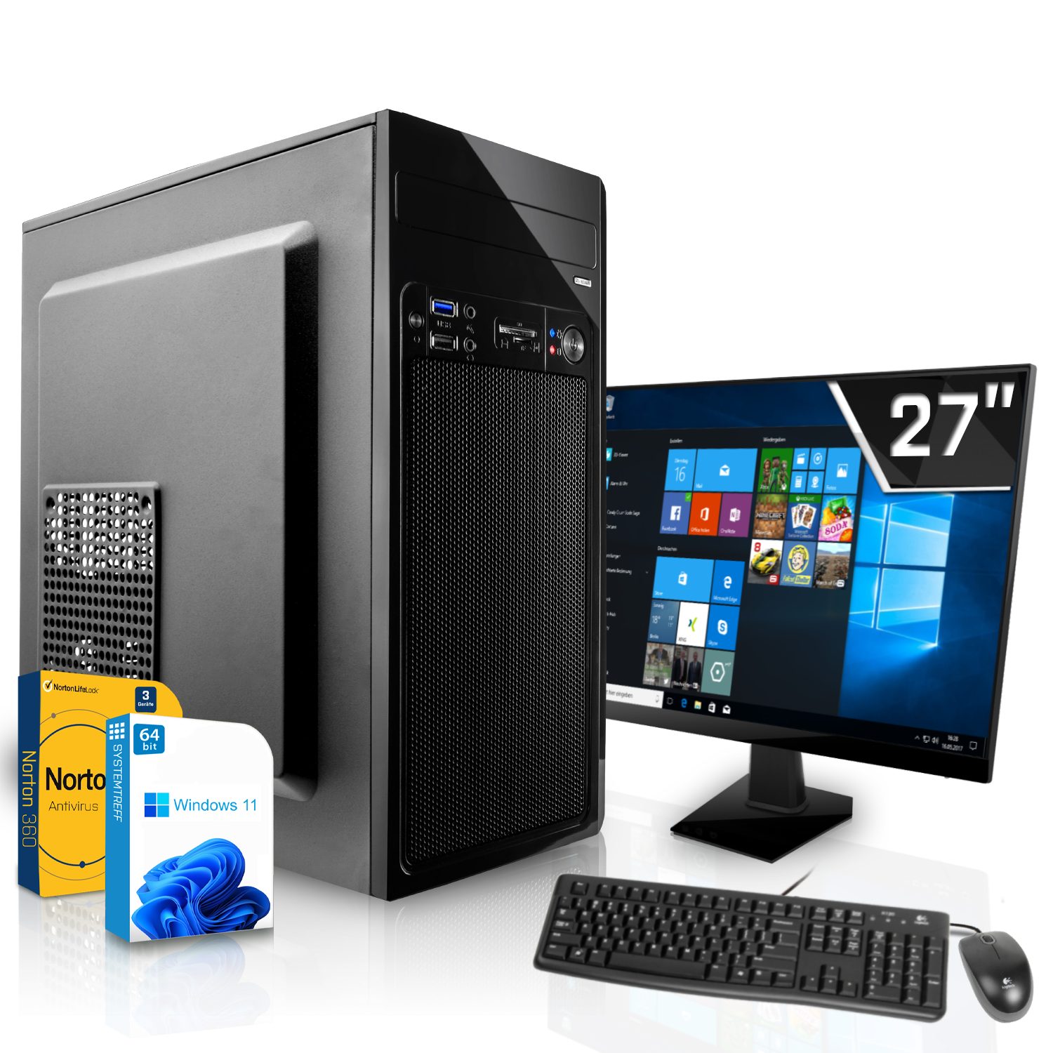 SYSTEMTREFF Business-PC-Komplettsystem (27