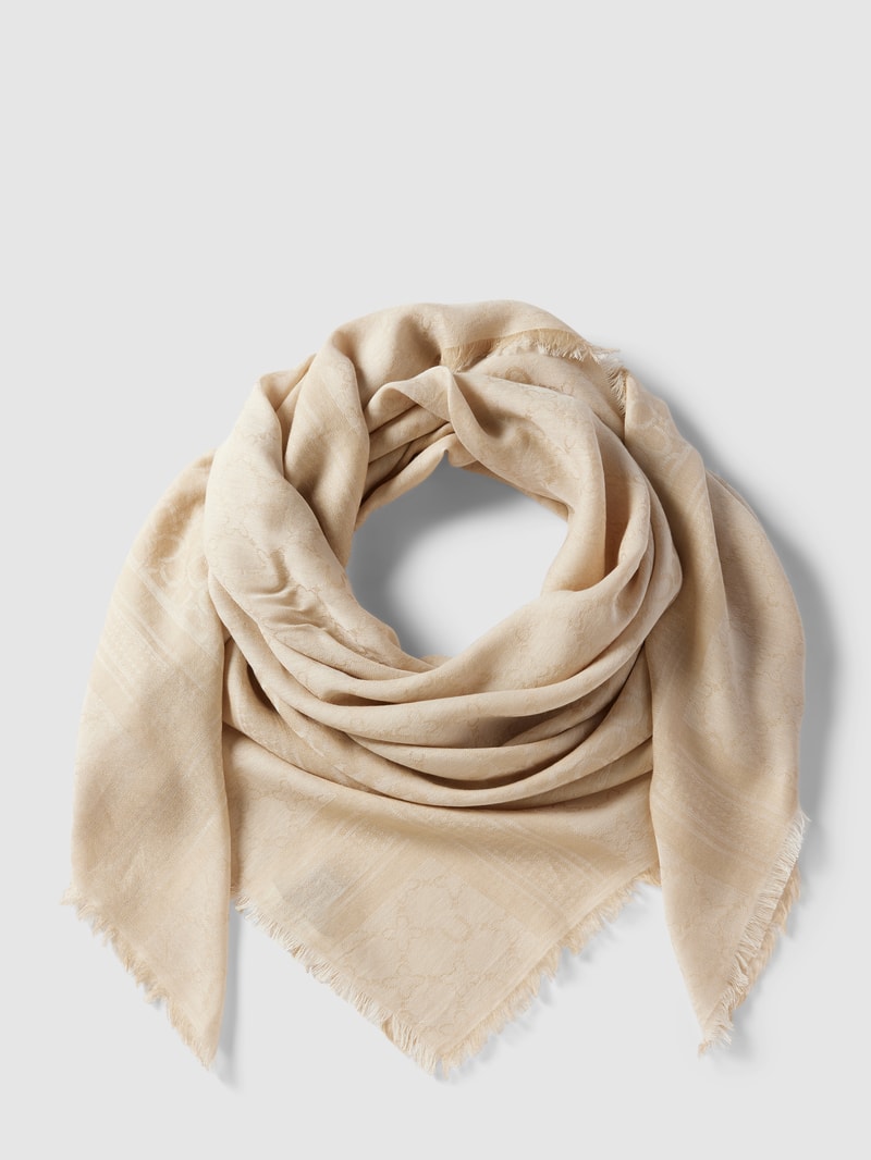 Schal mit Allover-Muster Modell 'Stola' in beige