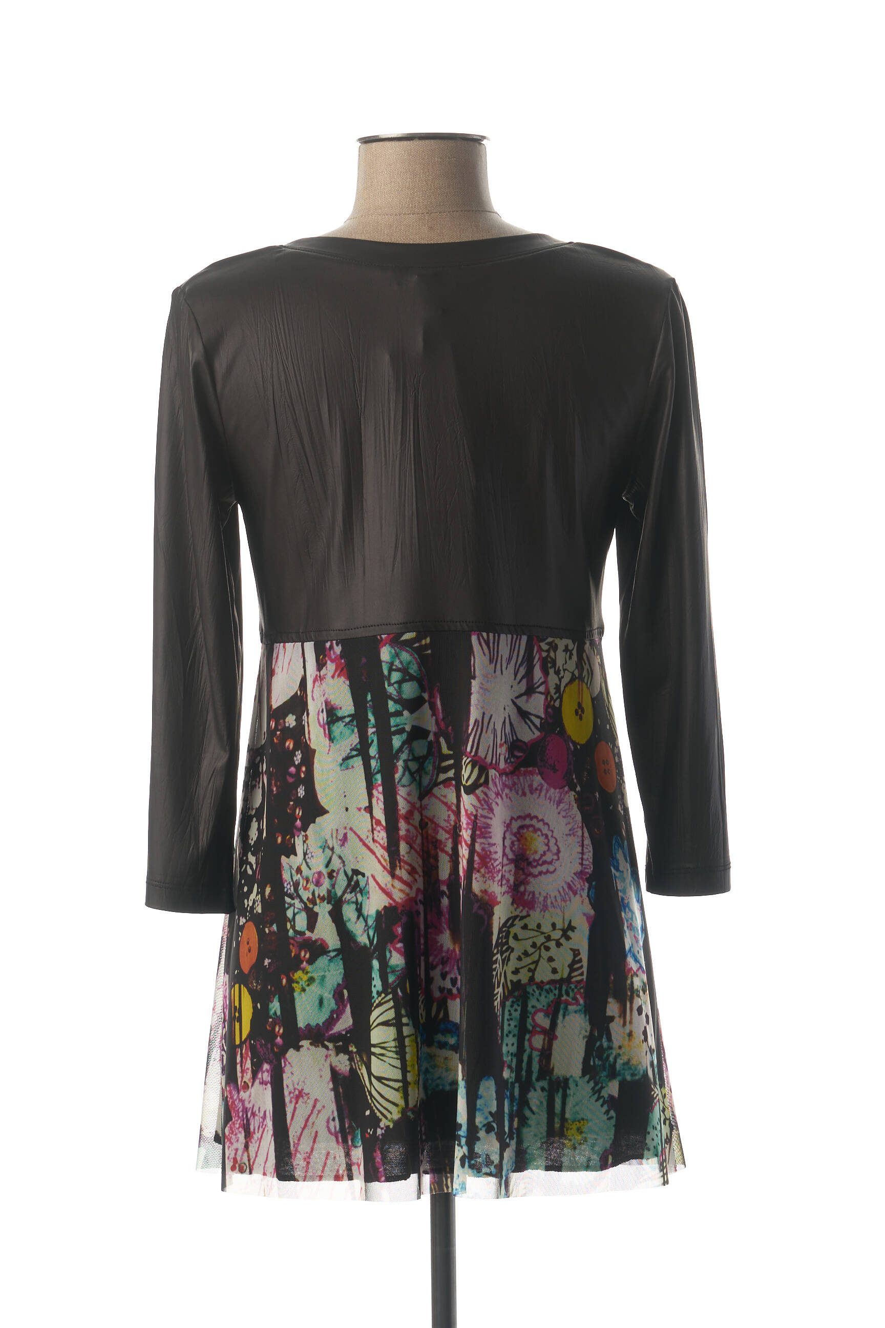 Meri Esca Tuniquemanchelongue Femme couleur noir