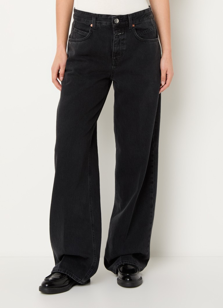 Jeans Nikka a vita media e gamba larga in cotone biologico
