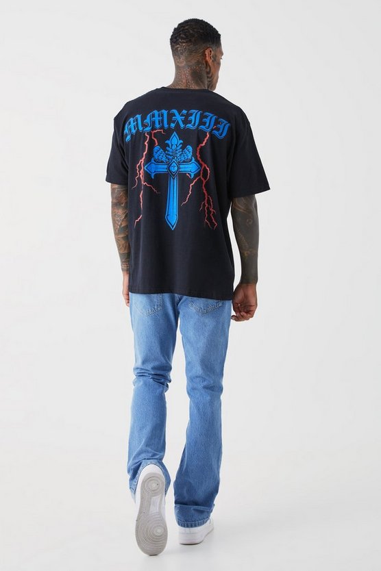 Slim-Fit Schlagjeans