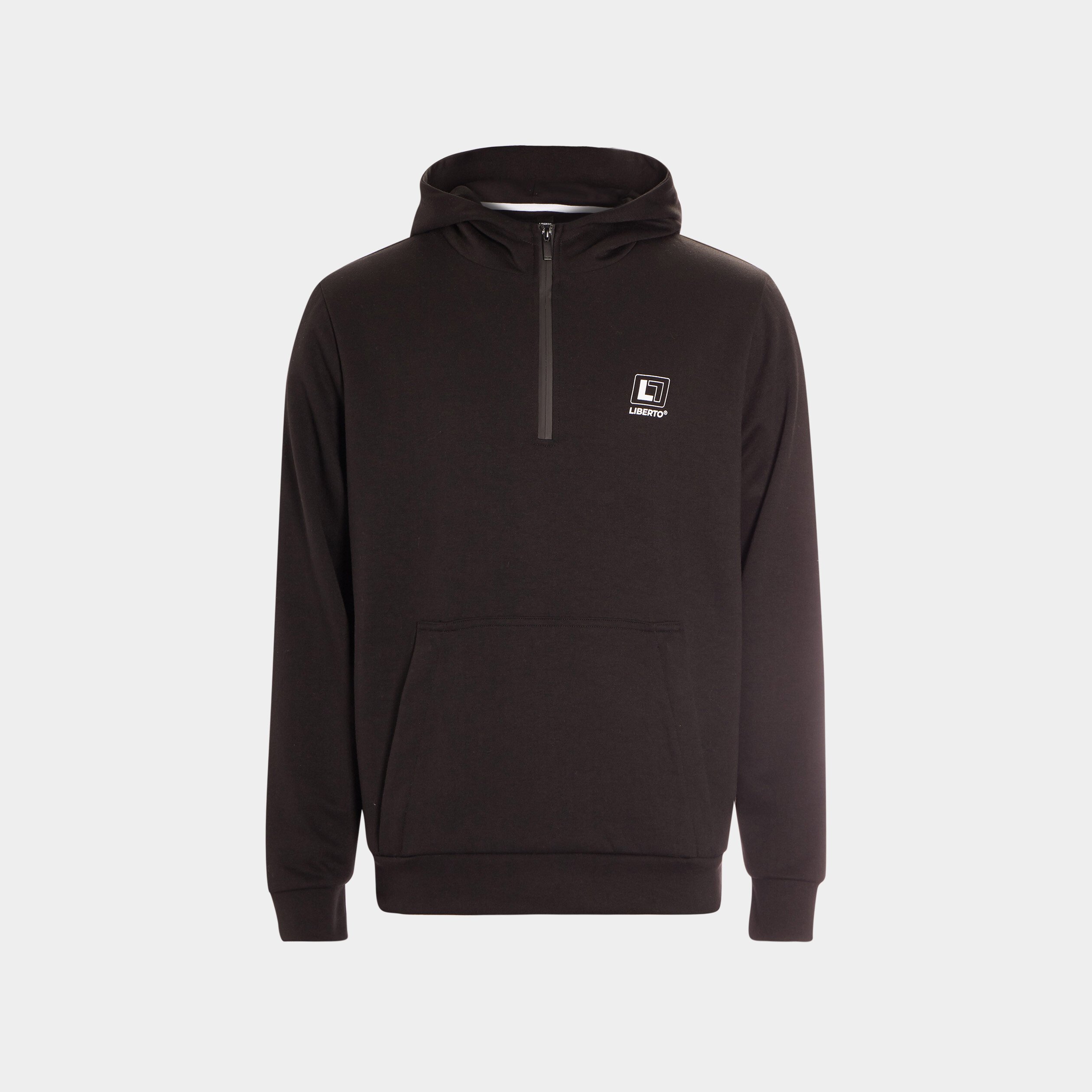 Sweat à capuche hoodie Liberto noir homme | La Halle