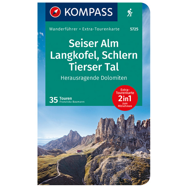 Kompass - Seiser Alm Langkofel Schlern Tierser Tal - Wanderführer