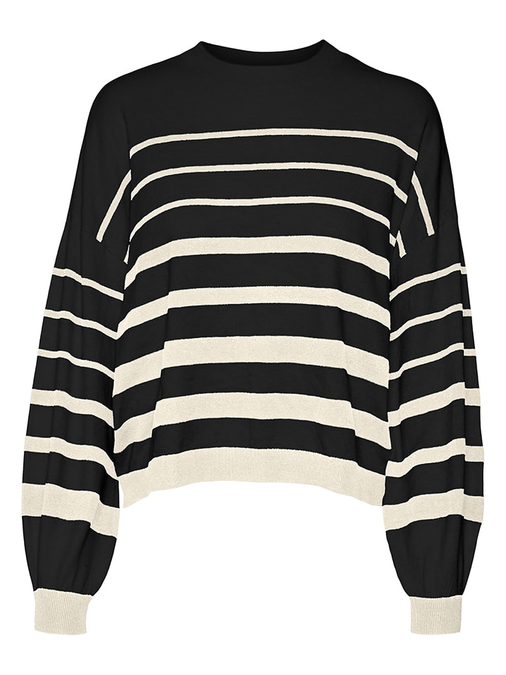 Vero Moda Pullover in Schwarz/ Weiß günstig kaufen
