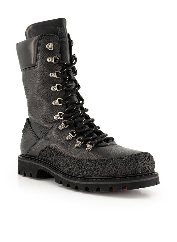 BOGNER, Schnürboots X Bond007, Leder mit Spikes, schwarz