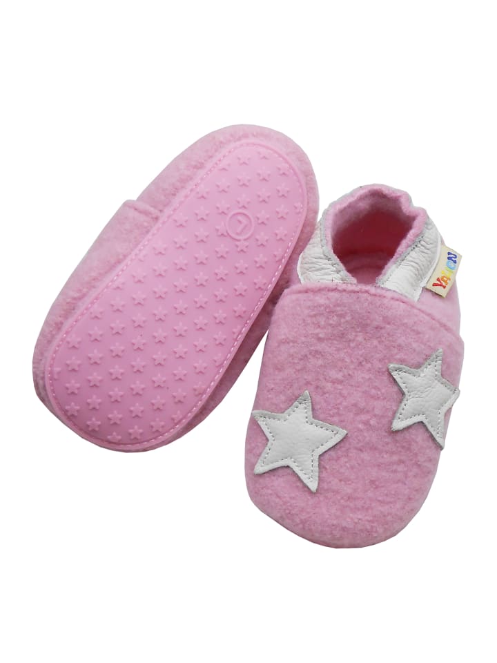 Yalion Leder-Krabbelschuhe 