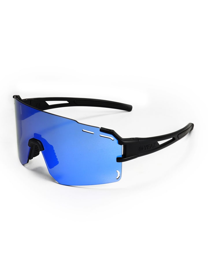 YEAZ SUNCRUISE Sport-Sonnenbrille Grün in schwarz / blau günstig kaufen onesize