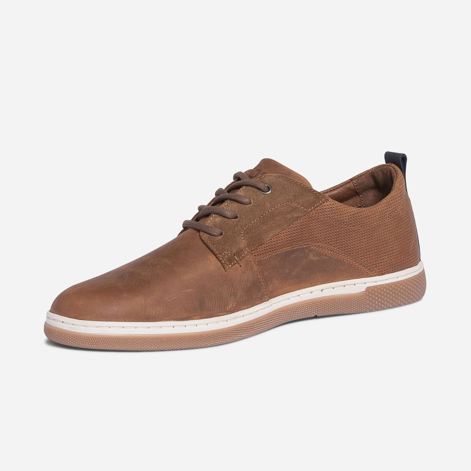 Derby confort TBS cognac en cuir velours