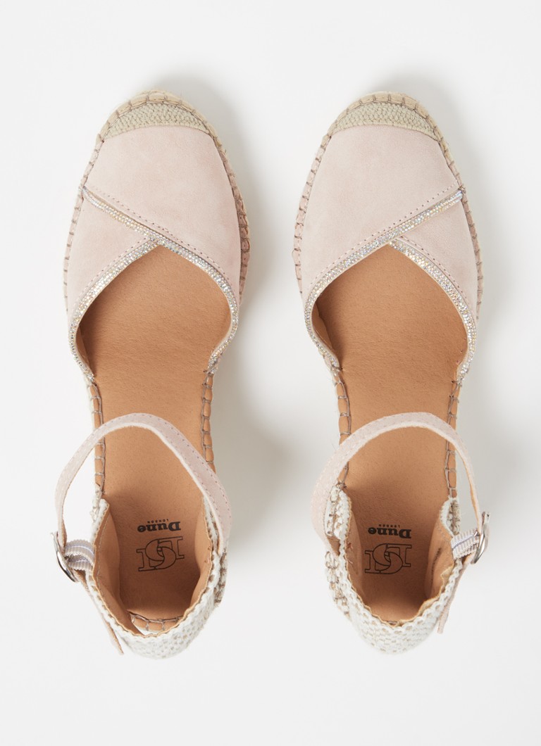 Dune London Kamii -espadrillet mokkanahkaa ja strasseja