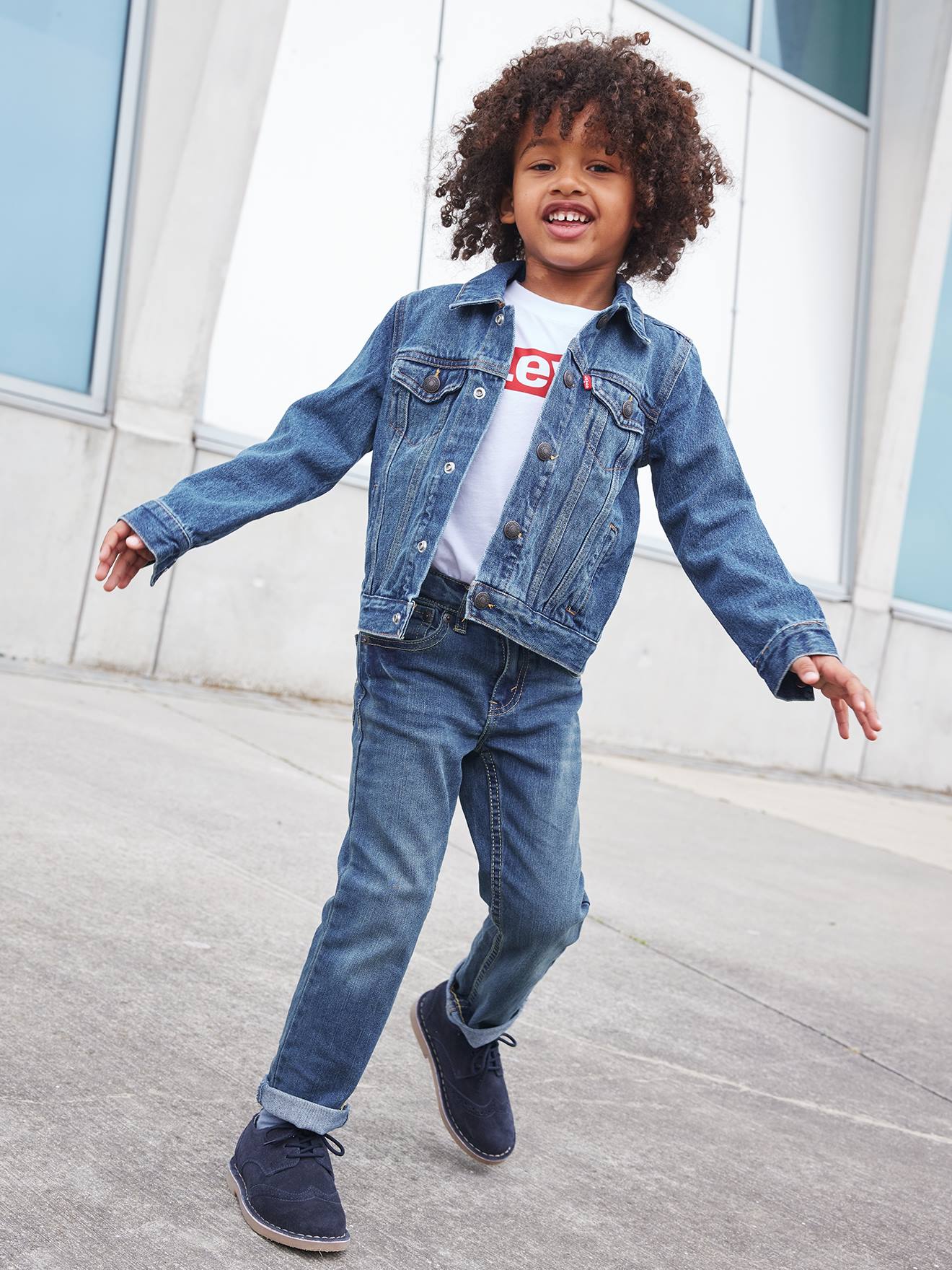 Levis Jungen Jeansjacke TRUCKER JACKET Levi's - jeansblau