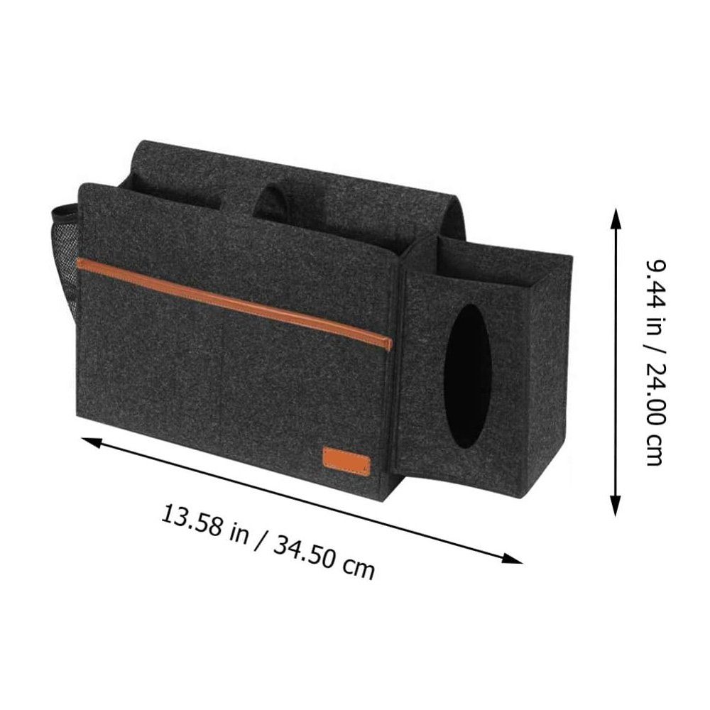 FELIXLEO Betttasche Betttasche Filz Aufbewahrungstasche Hängende Organizer Sofa