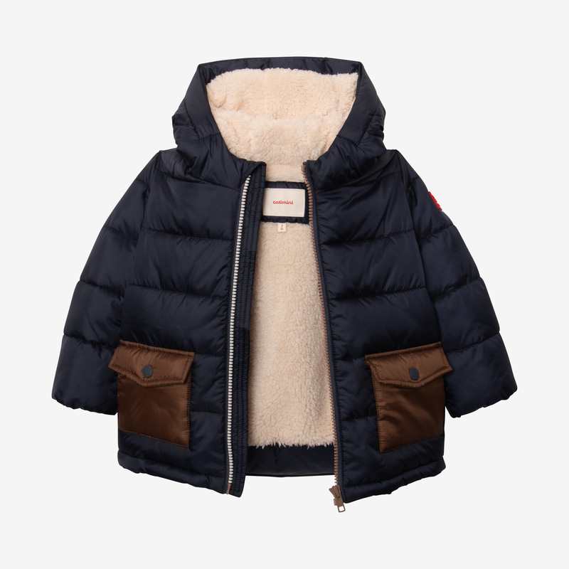 Parka bébé garçon marine et marron Catimini