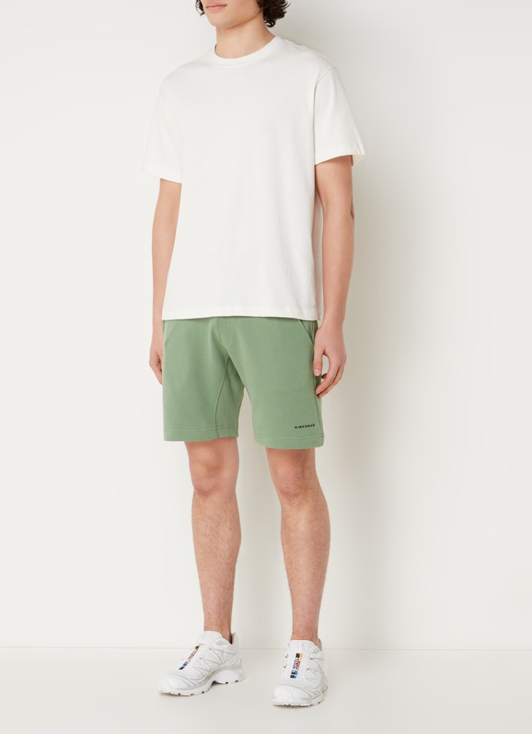 Pantaloni de trening simpli din bumbac organic cu logo-ul Airforce