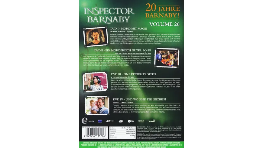 Inspector Barnaby Vol. 26  [4 DVDs]