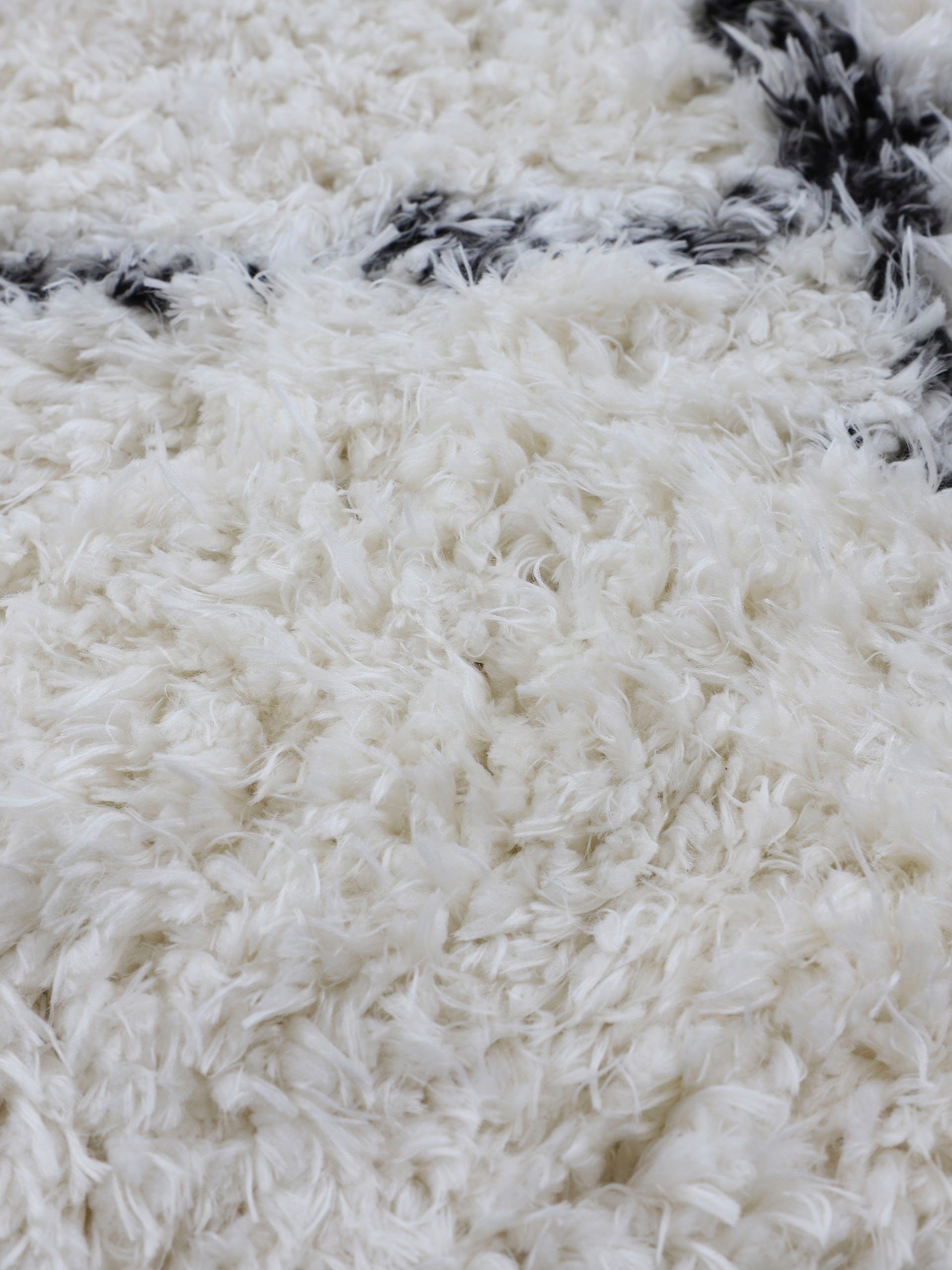 Hochflor-Läufer Eddy, carpetfine, rechteckig, Höhe: 30 mm, mit Fransen, Wohnzimmer