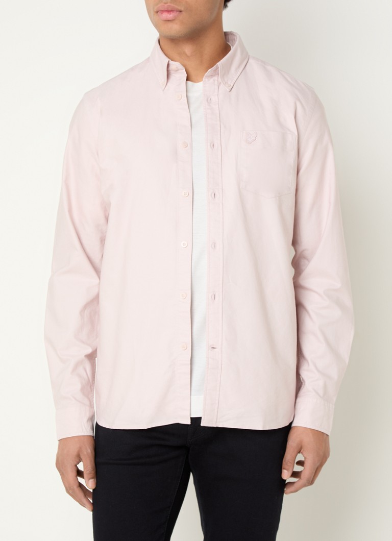Jachetă-cămașă Lyle & Scott cu croială clasică, buzunar la piept și logo.