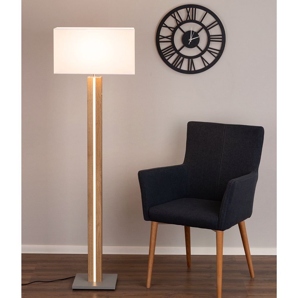 1-flg LED Stehleuchte Yaren Weiß