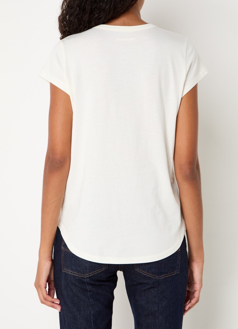 Zadig&Voltaire Woop T-shirt with print and rhinestones