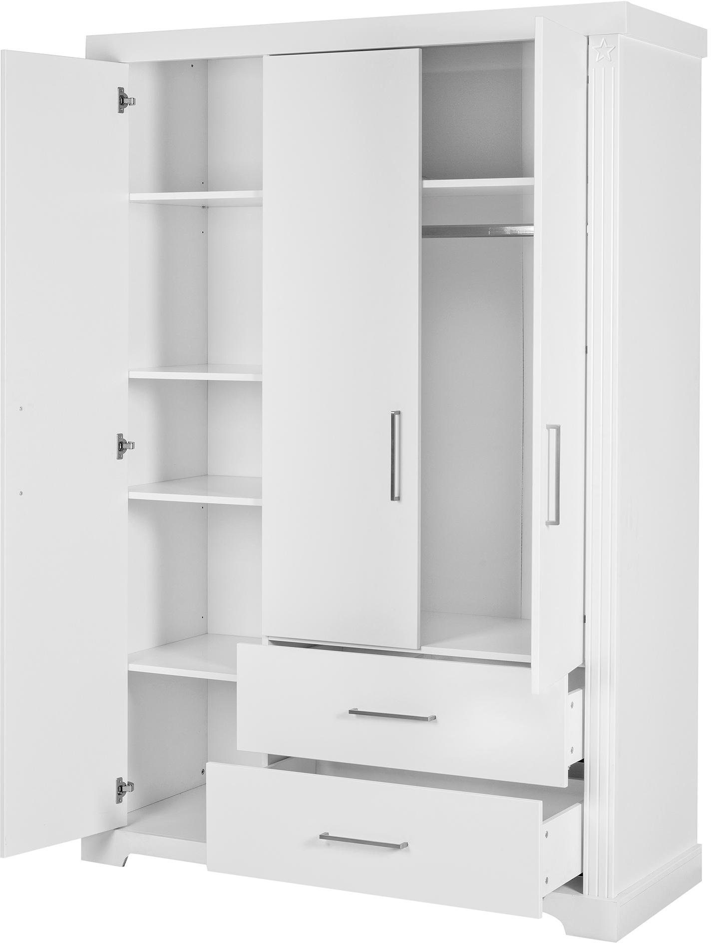 roba® Kinderkleiderschrank Maxi, 3-türig