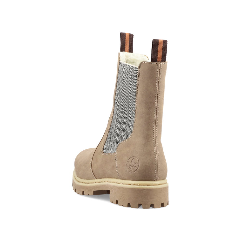 Rieker Damen Chelsea Boots braunbeige